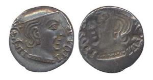 Western Kshatrapa, Rudrasimha I son of Rudradaman (AD 188-197). Silver Drachma, obv bust o