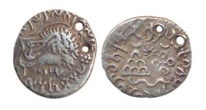Gautamiputra Siri Yajna Satakarni (AD 118-147). Silver Drachma, obv bust with Sanskrit leg