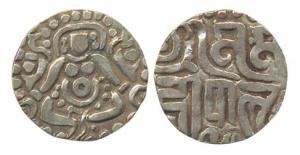 Yadavas of Tribhuvanagiri (Bayana) Contemporary dynasty, Mahi Pala (AD 1100). Gold 4 ½ Mas