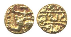 Chalukyas of Kalyana, Someshvara IV Restored (AD 1181-89). Gold Pagoda, garuda running wit