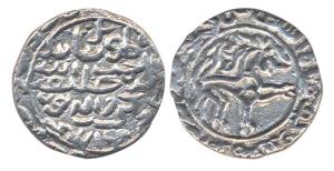 Nasir ud-Din Mahmud (AH 837-864, AD 1433-1459). Silver Tanka, Lion type. Muhammadabad mint