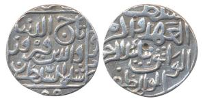 Taj ud-Din Firuz (AH 800-825, AD 1397-1422). Silver Tanka, Hazrat Ahsanabad mint, AH 809 (