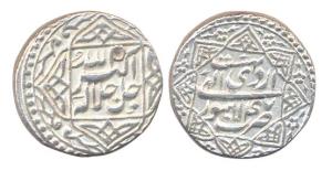 Akbar, Silver rupee, Lahore mint, Ilahi 47, month Ardibihisht. (KM 94.3). Nice lusture, Ex