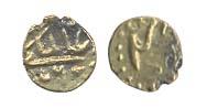 Alamgir II, Aziz ud-din, Gold ½ Fanam, Kharpa mint, complete mint name visible, (half deno