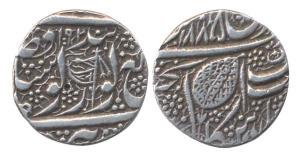 Silver Rupee, Amritsar mint, Samvat 1892, with fixed date 1885, in the name of Guru Gobind