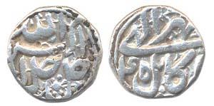 Akbar, Silver, ½ Rupee, Kabul Mint, Ilahi 45, Mihr Month. Very Fine, Scarce.