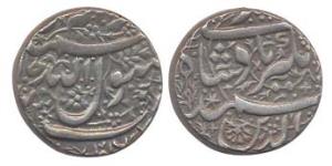 Jahangir, Silver, Heavy Rupee, 13.2 g, Jalnapur Mint. Very Fine, rare.