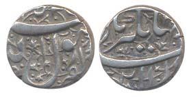 Jahangir, Silver, ½ Rupee, Zafarnagar Mint, Kalima type (KM 134.4). Very Fine+, Very rare.