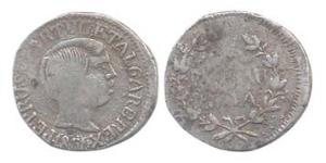 Goa, Pedro V, Silver, Pardao, 1861 (KM 278). About Very Fine, Very Rare.