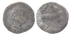 Goa, Pedro V, Silver, Pardao, 1860 (KM 278). About Very Fine, Rare.