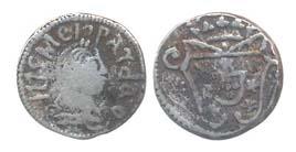 Goa, Jose, Sivler, ½ Pardao, 1775 (KM 158). About Very Fine, Rare.