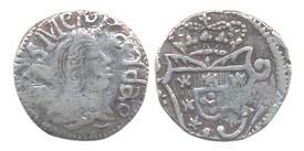 Goa, Jose, Sivler, ½ Pardao, 1775 (KM 158). About Very Fine, Rare.