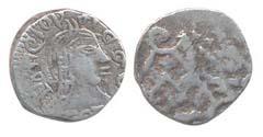 Goa, Maria and Pedro III, Silver, ½ Pardao, 1781 (KM 181). Fine+, Rare.