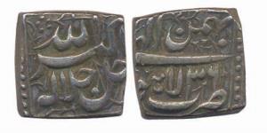 Akbar, Silver Rupee, 11.39g, Lahore Mint, 36 Ilahi, Bahman Month. Extremely Fine, Very Sca