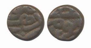 Akbar, Copper Damri, 2.39g, Dehli Mint, Isfundermuz Month. Very Fine+, Rare.