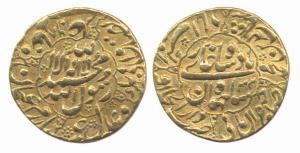 Shah Jahan, Gold Mohur, 10.85g, Dar al-Khilafa Akbarabad Mint, AH 1068/32. Good Very Fine,