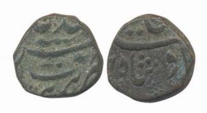 Farrukhsiyar, Copper Dam, 6.70, Parenda Mint, Ry-Ahad. Good Fine, Rare.