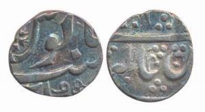 Balwantnagar (Jhansi), Silver ¼ Rupee, 2.76g, in the name of Shah Alam II. Good Very Fine,