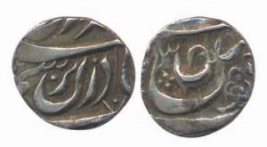 Silver ¼ Rupee 2.71g, Sikandar Ali Khan. Very Fine, Rare.