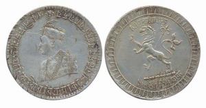 Silver Portrait Rupee, Vira Vikrama Kishore Manikya, TE1337 (1930). Very Fine+, Scarce.