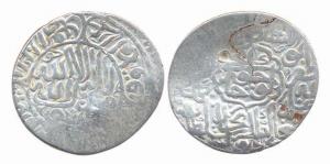 Kuchkunji Khan, Bukhara, Silver Shahrukhi, 4.85g. Partly flat, Nice Fine, Rare.