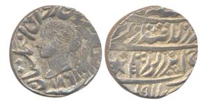 Jaswant Singh, Silver, Rupee, with the titles and portrait of Queen Victoria, VS 1917, AD 
