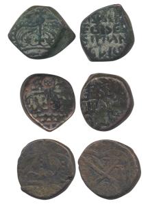 Bombay Pice, Copper (2), Double Pice, bale mark on obv and Crown on rev (KM 1890, and Crow