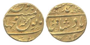 Machhlipatan Mint, Gold, Mohur, in the name of Muhammad Shah, AH 1146/16, date not listed 