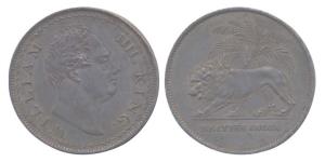 William IV, Silver, Pattern Rupee, 1834, Calcutta Mint, plain edge, die axis 3/83/8. Obv: 