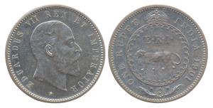 Edward VII, Silver, Pattern Rupee, 1901, Calcutta Mint, bare head, initials K.W. (for engr