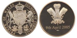 Celebration Medal of the Marriage of the Prince of Wales and Camilla Parker-Bowles, 2005, 