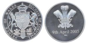 Celebration Medal of the Marriage of the Prince of Wales and Camilla Parker-Bowles, 2005, 