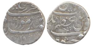 Farrukhsiyar, Silver, Rupee, Azamnagar Gokak Mint, RY 6. Broad flan, Fine+, Scarce.