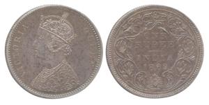 Victoria Queen, Silver, Rupee, 1862, Original Proof, London Mint. Proof, Very Rare.