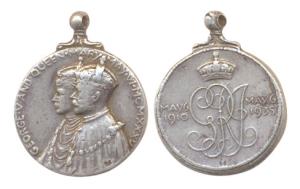 Coronation Medal, Silver, George V, 1911, conjoined busts of George V and Queen Mary on ob