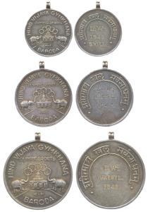 Baroda, Silver (3), Hind Vijaya Gymkhana Olympic Sports Medals, awarded for Light Weight W