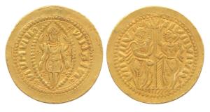 Ducat Token, Gold, 10 g, local copy of a Venetian Ducat but imitated and minted in India w