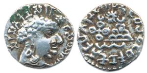 Satavahanas, Vasithiputra Siri Satakarni, Silver, Portrait type,nearly complete legend on 