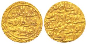 Khiljis, Ala-ud-Din Muhammad Shah II, Gold, Tanka, Dehli Mint. About Very Fine.
