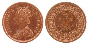 Victoria Empress, Copper, ½ Pice, 1899 (Prid #732). Proof Restrike,minor spotting on rever