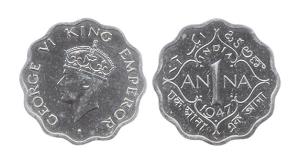 George VI, 1 Anna, 1947, Bombay Mint. (Prid #981). Proof, Scarce.