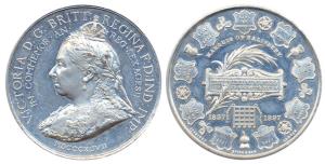 Victoria's Prime Ministers' Medal, Silver, Diamond Jubilee Celebrations, 1837-1897, awarde