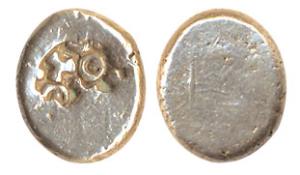 Punch Marked Coins, Matsya area of Agra region, Punch marked Silver Karshapana, (c.350 BC)