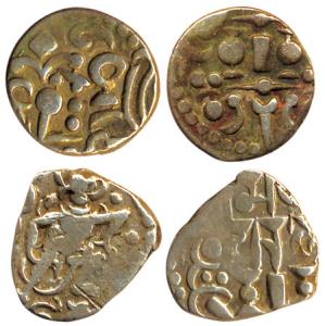 Gurjara Pratihara, Bhoja I (AD 836-85), Billon Adivaraha Dramma, Boar incarnation-Varaha i