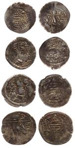 Indo- Sassanian, Anonymous, Silver Dramma (4), Rulers of Rajasthan (c. 8th century), bust 