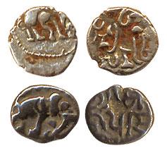 Gujarat, Jayasimha Siddharaja, (c. AD 1094-1144) Silver Masha, obv. elephant to right, rev