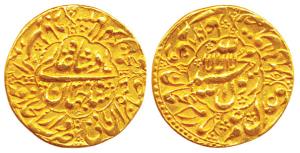 Shah Jahan, Shihab-ud-din, (AH 1037-1068, 1628-1658 AD) Gold Mohur, Dar al Khilafat Akbara