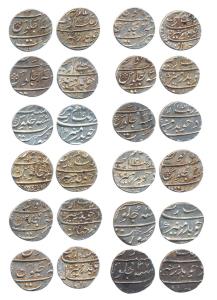 Aurangzeb, Silver ½ Rupee (12), Surat Mint, various dates. (KM 294.6). Very Fine. (12)