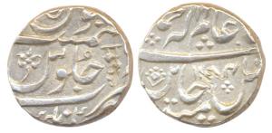 Silver Rupee, in the name of Shah Alam II, Aurangnagar Mint, Mu for Mulher, (M&W T3, Km56)