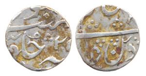 Silver ½ Rupee, Jhansie, Balwantnagar Mint, (KM 77). Very Fine.